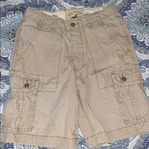 Hollister Khaki Cargo Shorts